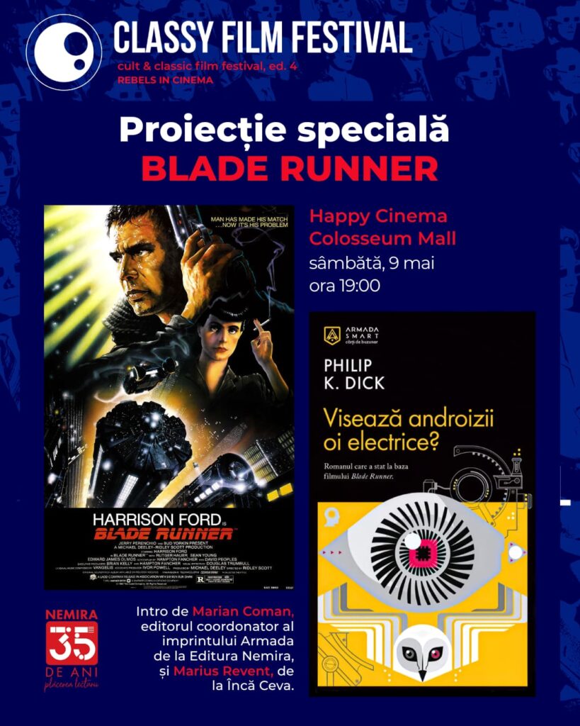 Classy Film Festival aduce magia Sci-Fi la Colosseum Mall: Proiecție specială „Blade Runner"